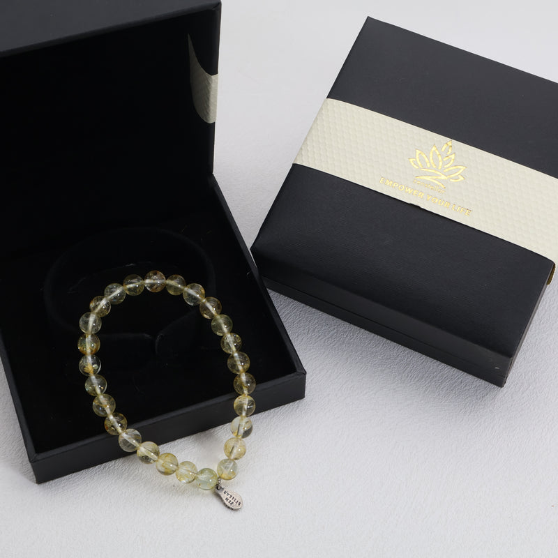 Golden Radiance Topaz Bracelet – 925 Sterling Silver