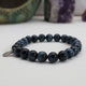 Mitternachtsfokus Blaues Tigerauge Armband – 925 Sterlingsilber