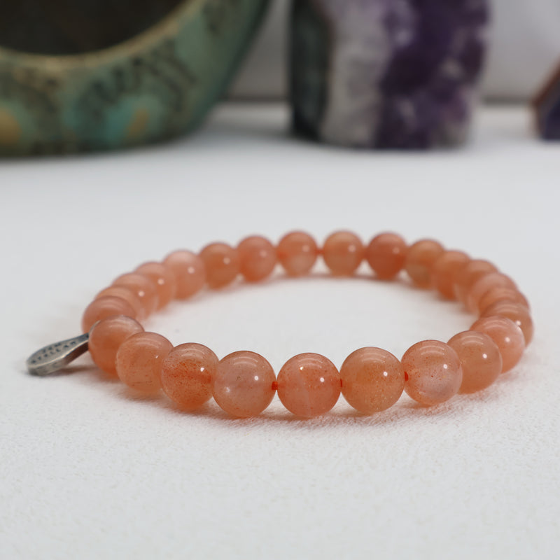 Solar Joy Sunstone Bracelet – 925 Sterling Silver