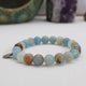 Pulseira de Calcita Névoa do Oceano – Prata Esterlina 925