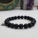 Bracciale in Giada Nera Midnight Ground – Argento Sterling 925