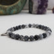Pulseira Shadow Veil de Quartzo Rutilado Preto – Prata Esterlina 925