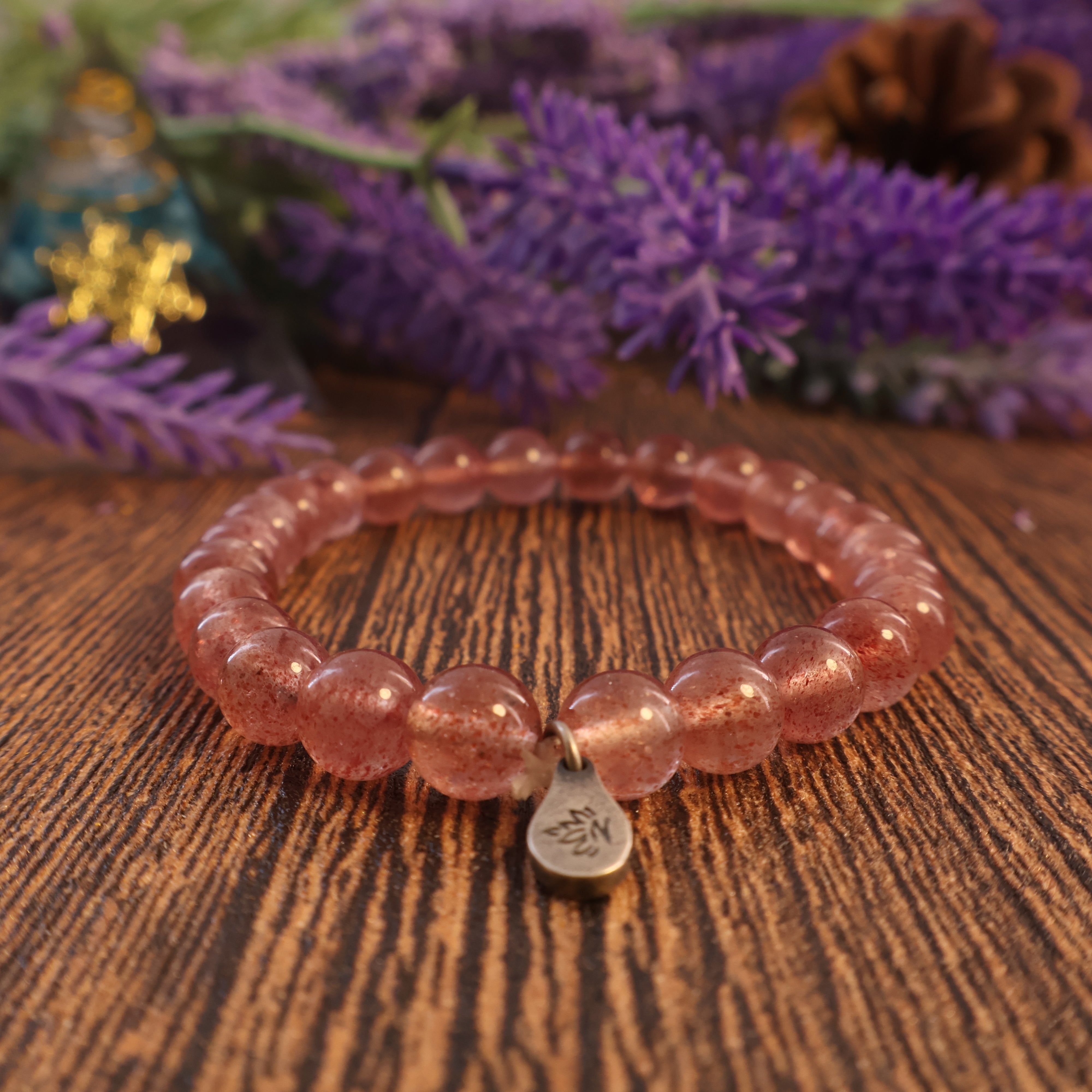 AQUARIUS - STRAWBERRY CRYSTAL BRACELET-6