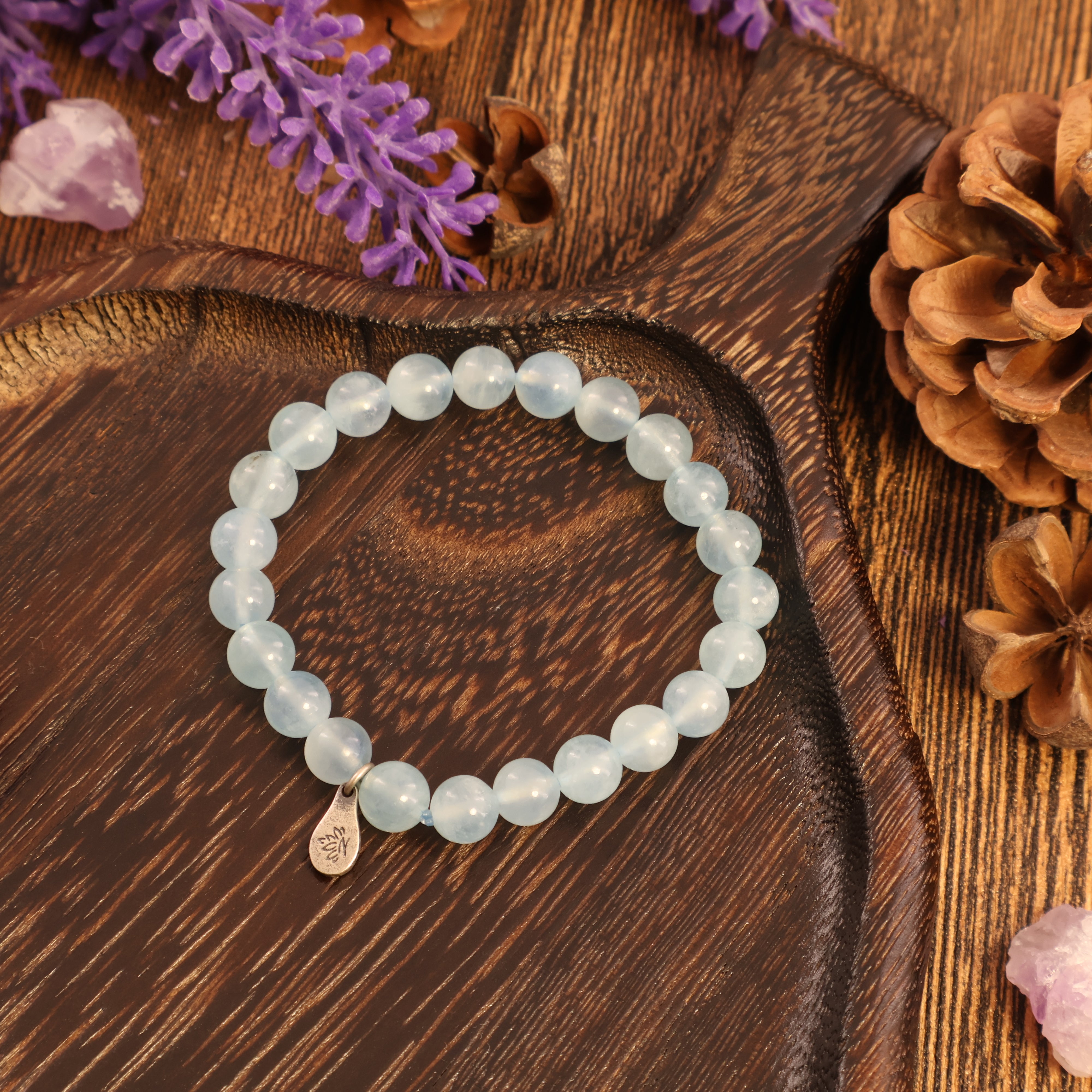 CANCER - CALMING ENERGY AQUAMARINE BRACELET-1