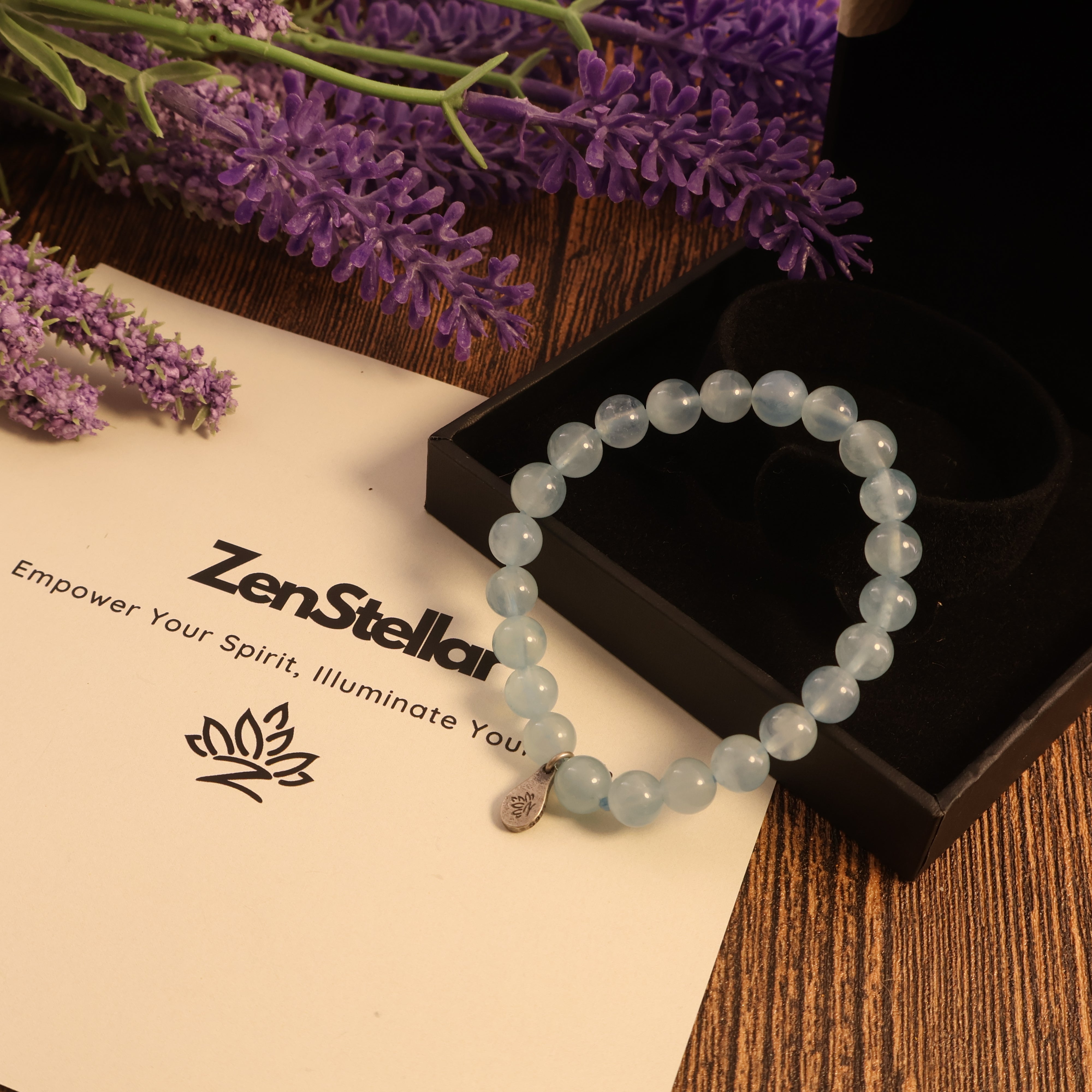 CANCER - CALMING ENERGY AQUAMARINE BRACELET-6