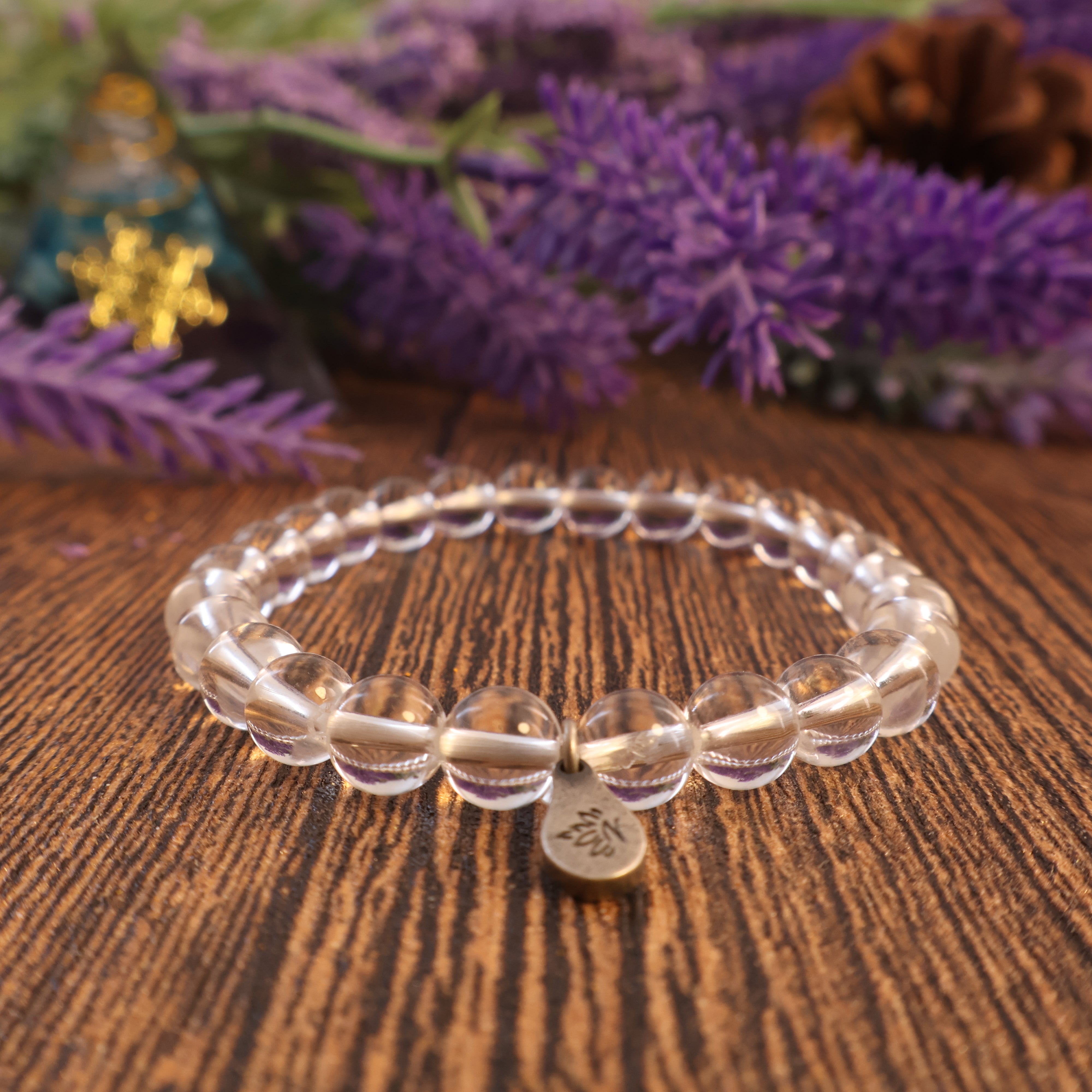 CANCER - PEACEFUL WHITE CRYSTAL BRACELET-4