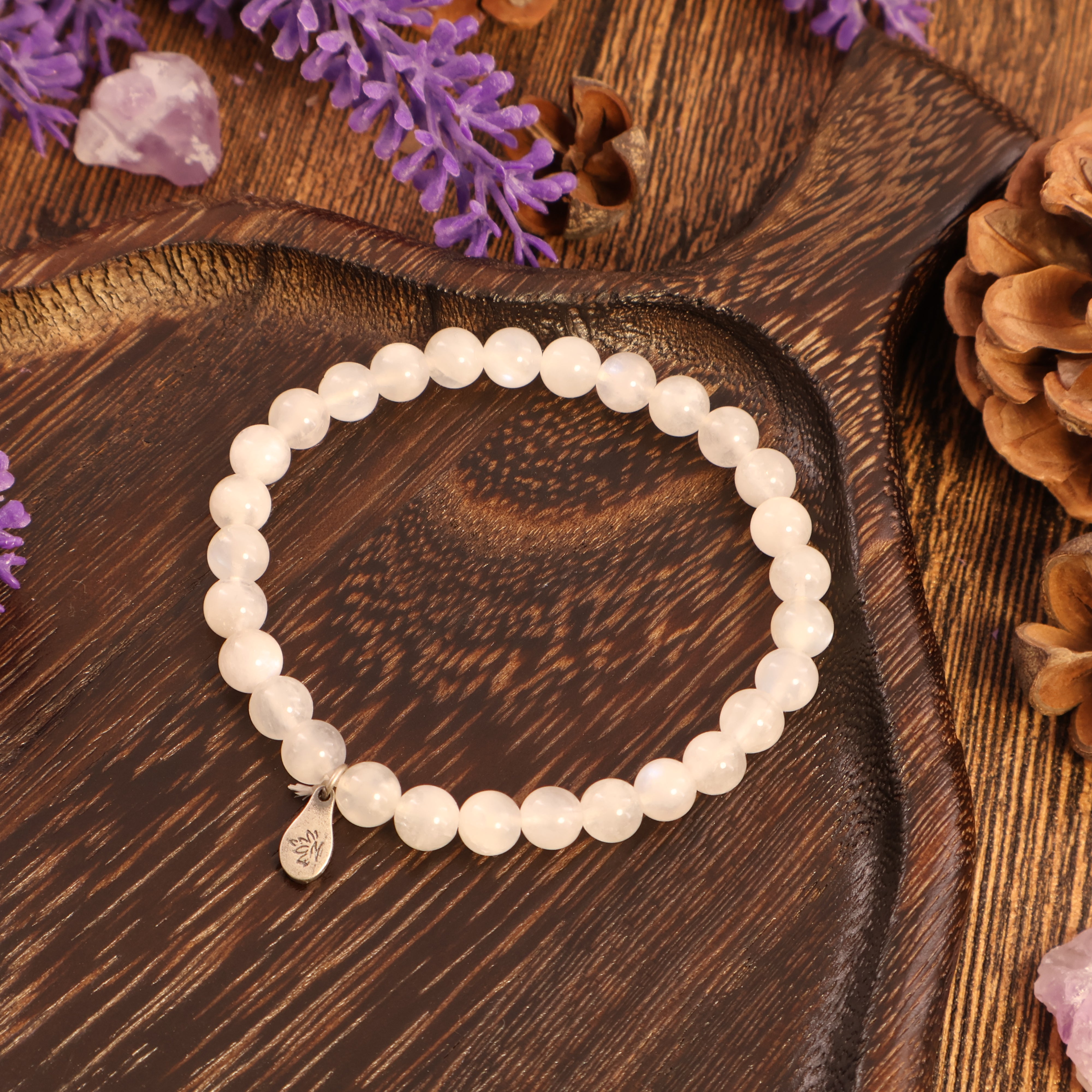 CANCER - WHITE MOONSTONE BRACELET-1