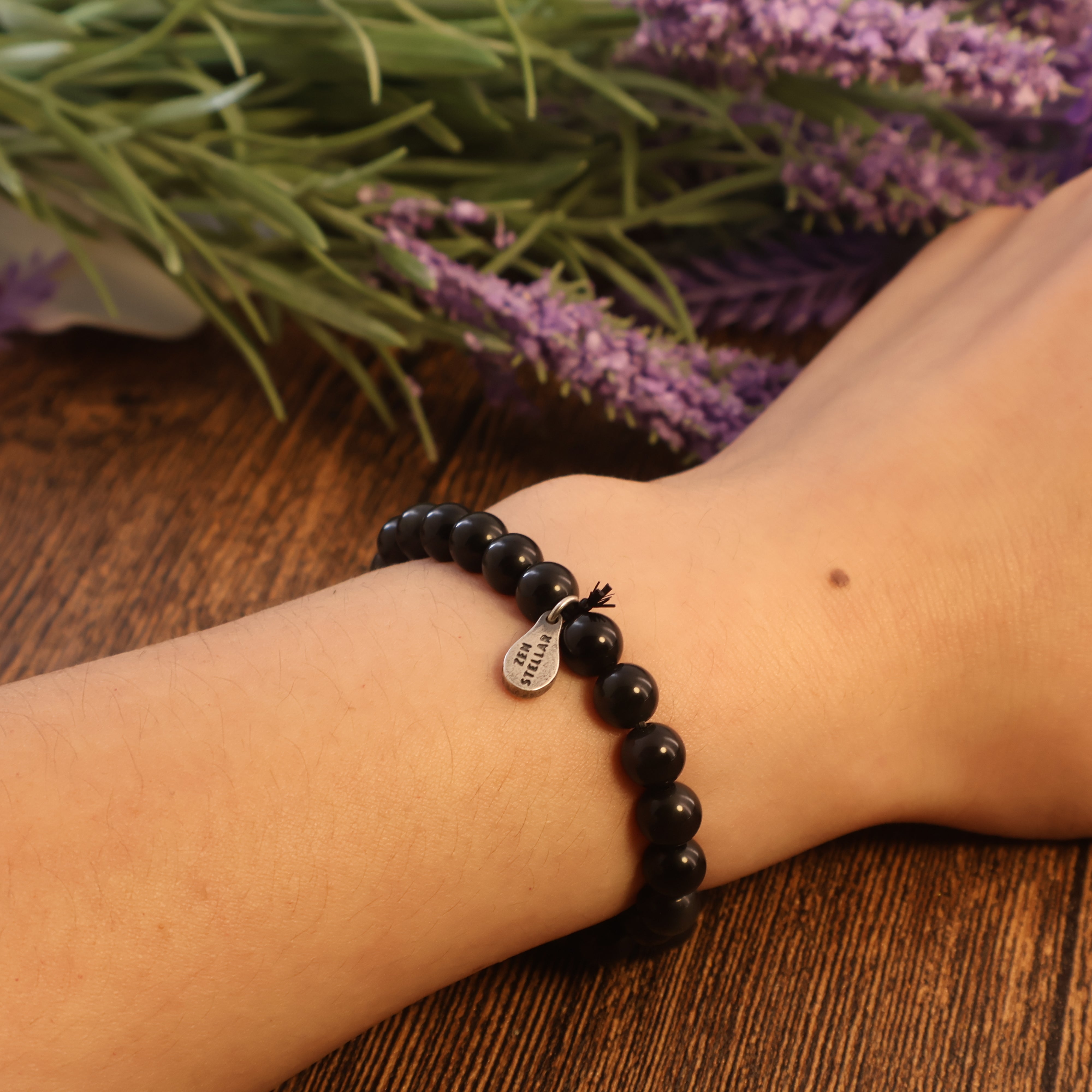 CAPRICORN - NATURAL OBSIDIAN BRACELET-2