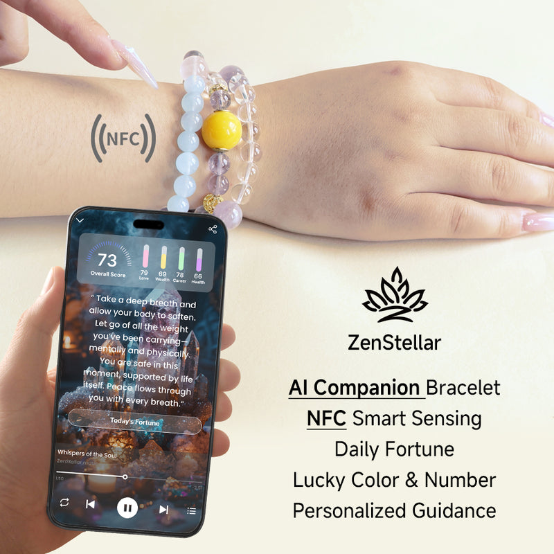 Crystal–Solar Glimmering Star AI Companion Bracelet-8