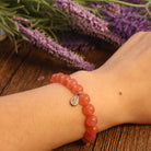 GEMINI - HEALTH PINK AGATE BRACELET-2