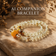 Golden Horizon AI Companion Bracelet crafted with faceted citrine, golden tiger eye, and signature NFC smart companion bead