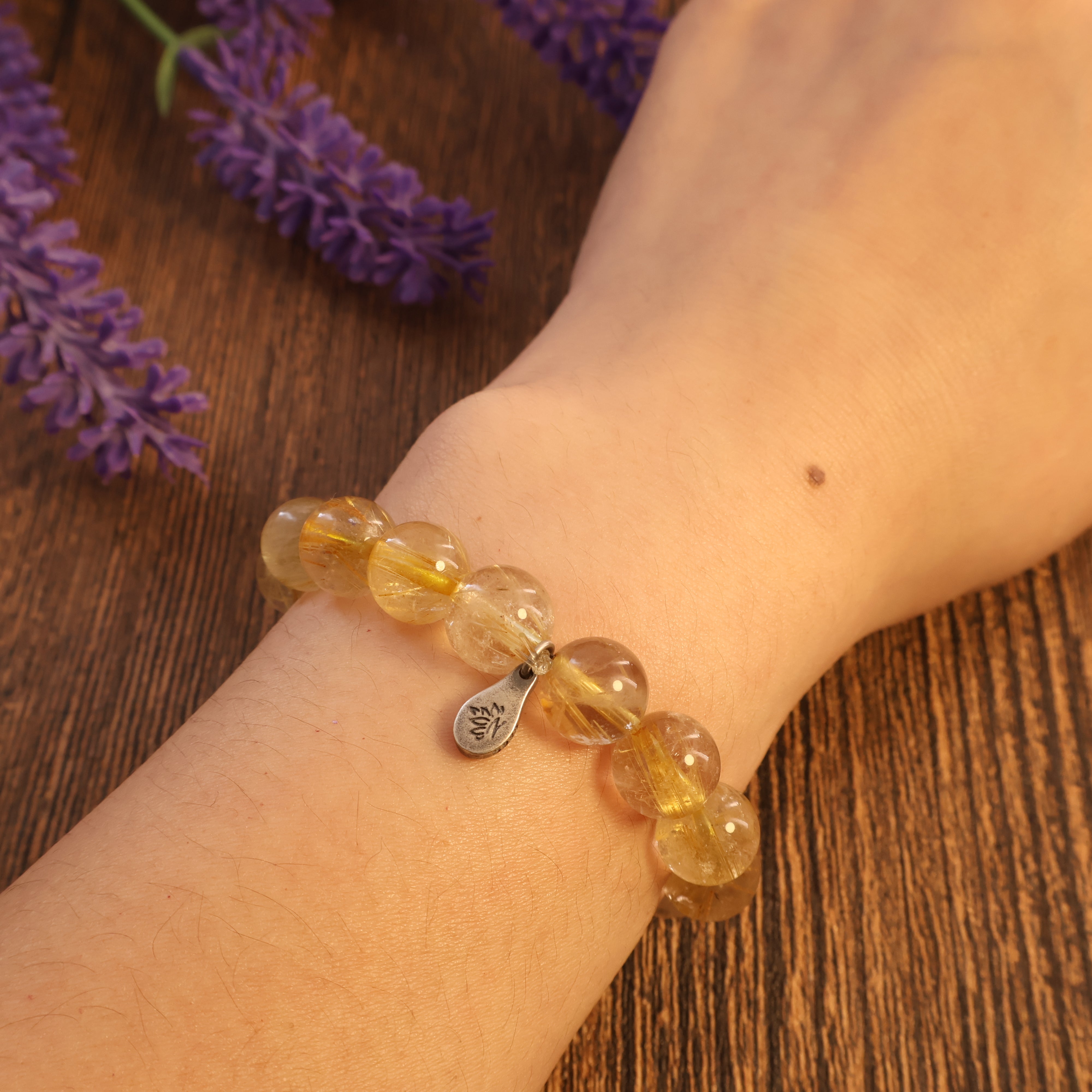 GOLDEN RUTILATED CRYSTAL BRACELET-2