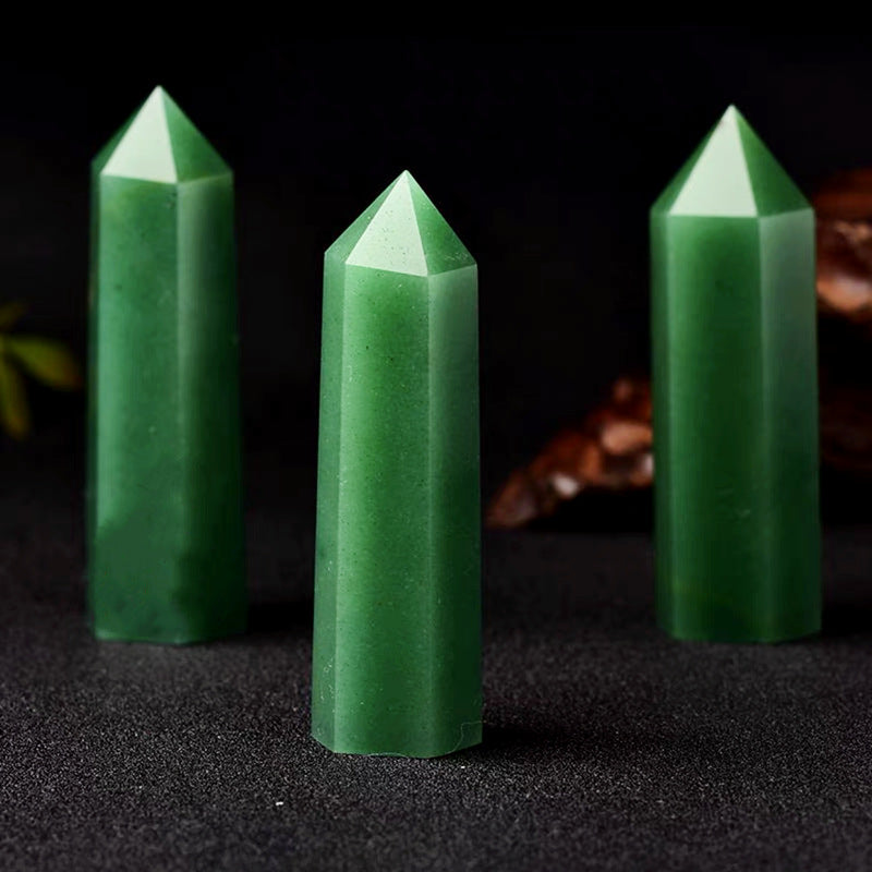 GREEN AVENTURINE CRYSTAL TOWER-1