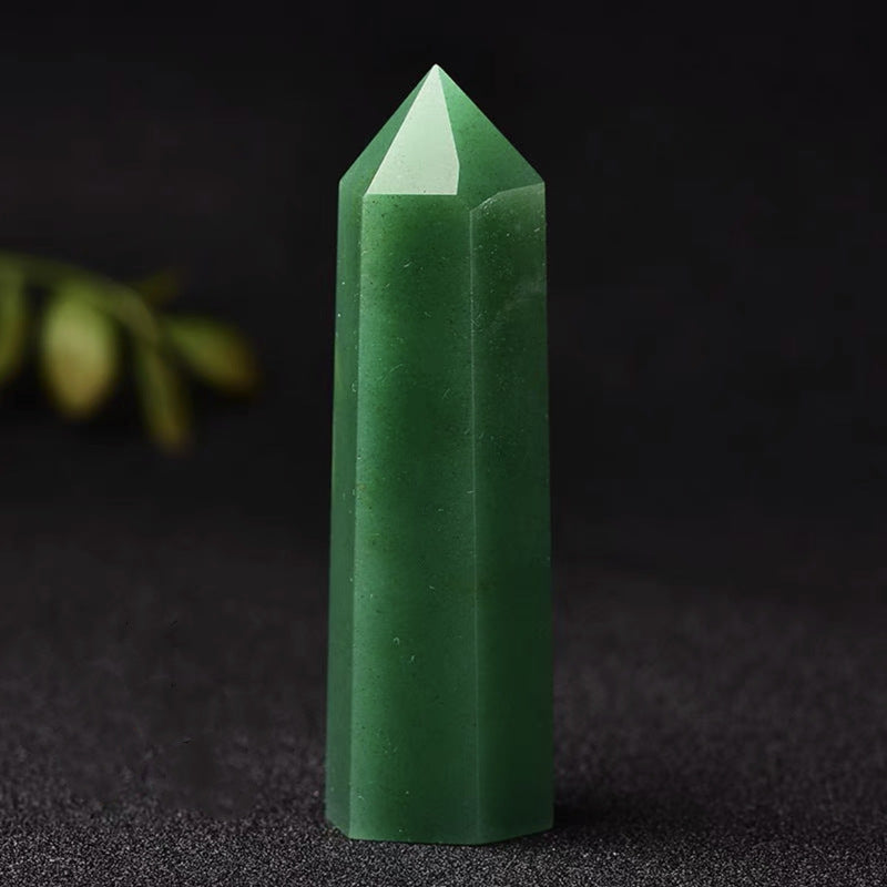 GREEN AVENTURINE CRYSTAL TOWER-2