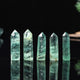 GREEN FLUORITE CRYSTAL TOWER-1