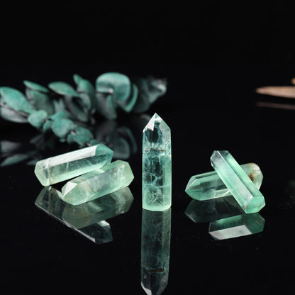 GREEN FLUORITE CRYSTAL TOWER-2
