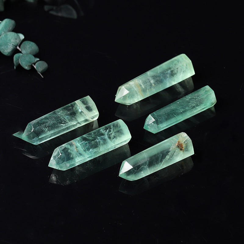 GREEN FLUORITE CRYSTAL TOWER-4