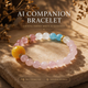 Rose Dream Rose Quartz love crystal bracelet with AI companion experience