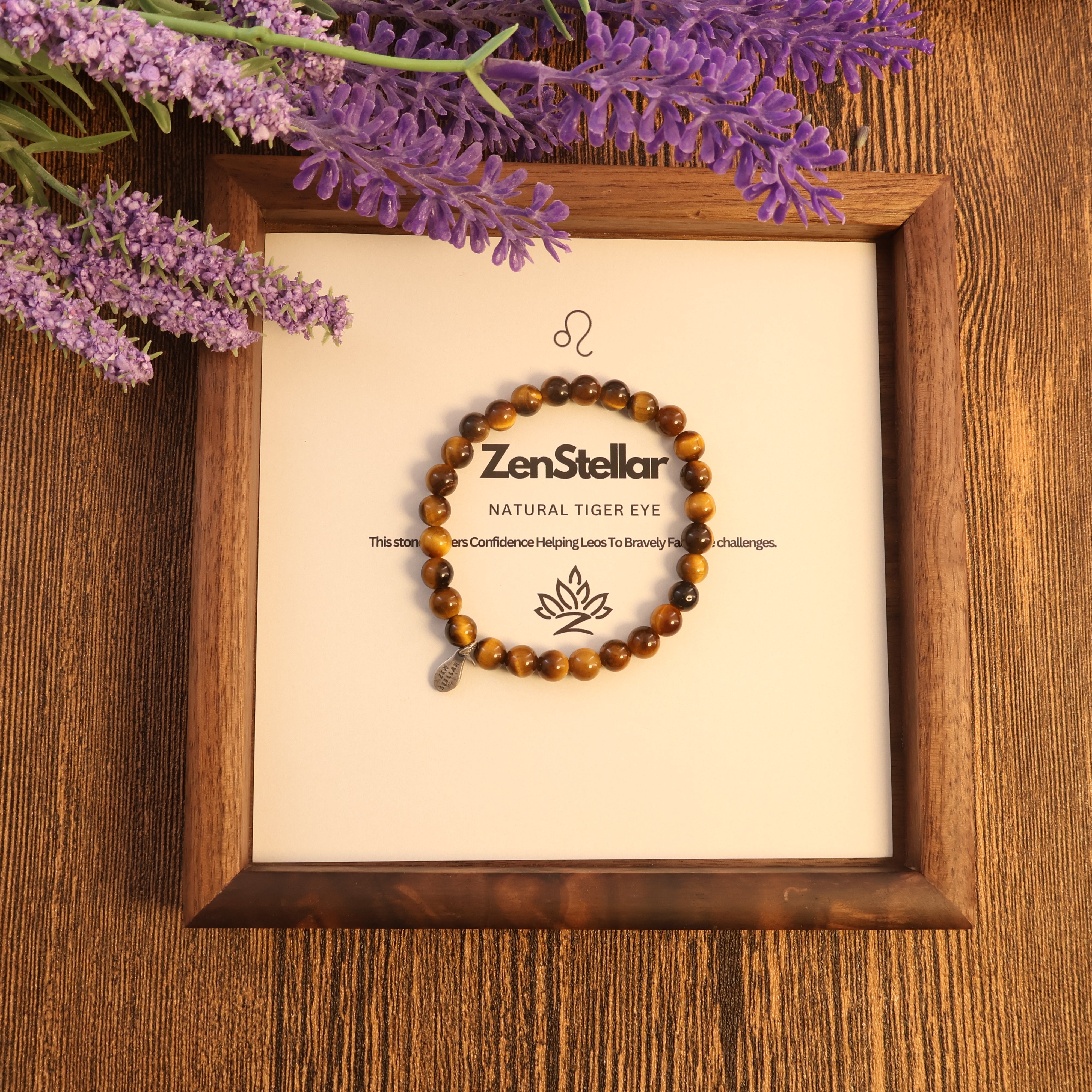 LEO - NATURAL TIGER EYE BRACELET-5