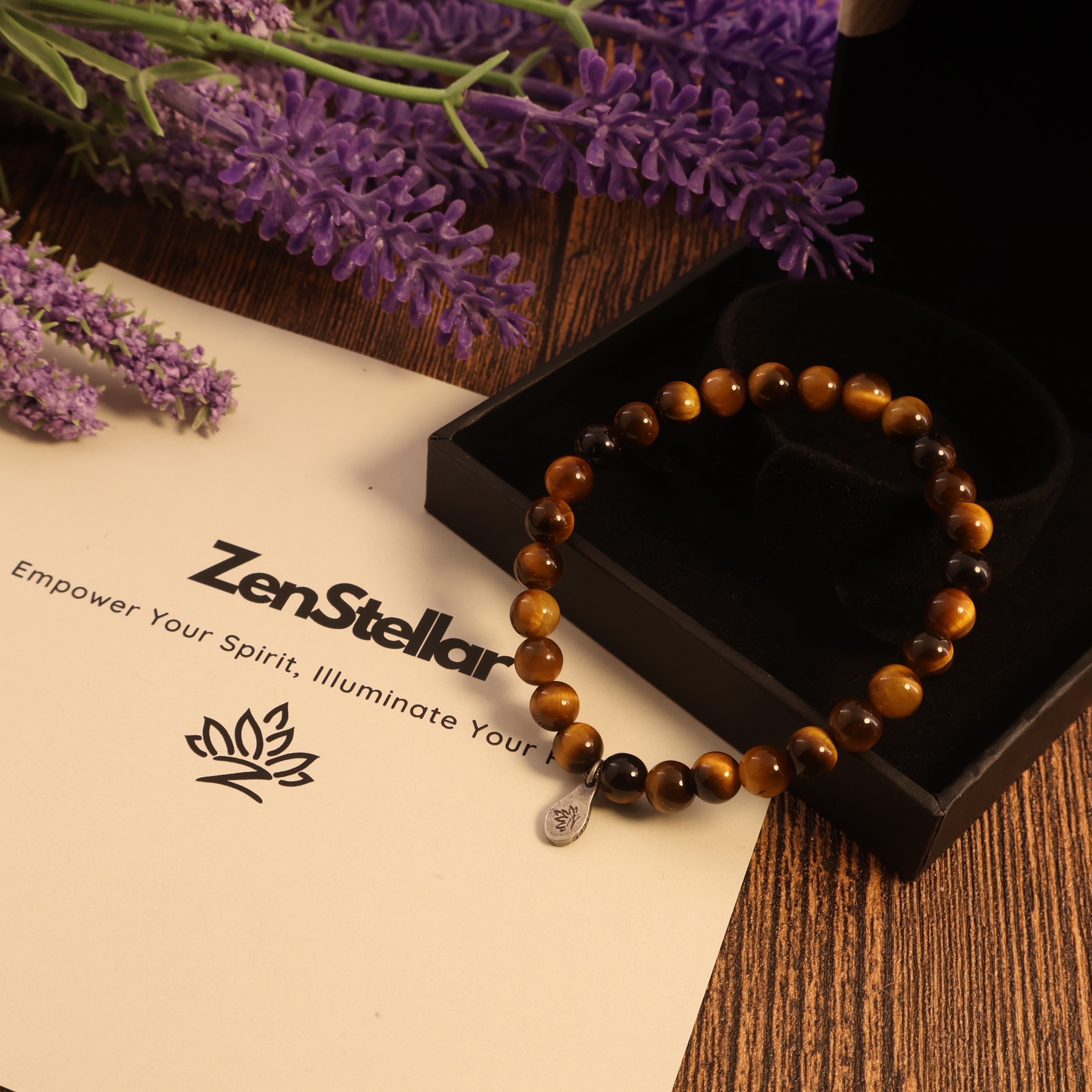 LEO - NATURAL TIGER EYE BRACELET-6