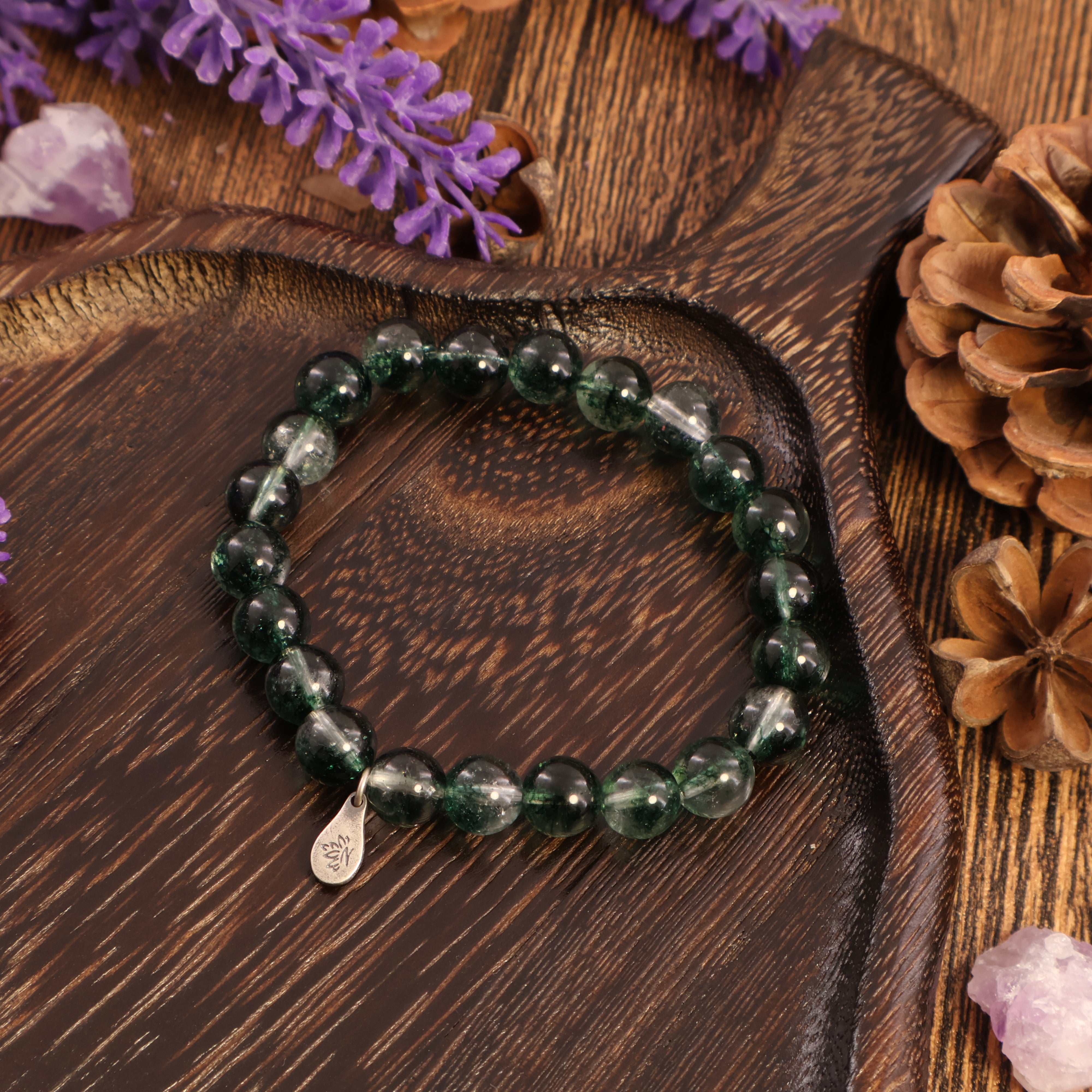 LIBRA - NATURAL GREEN GHOST BRACELET-1