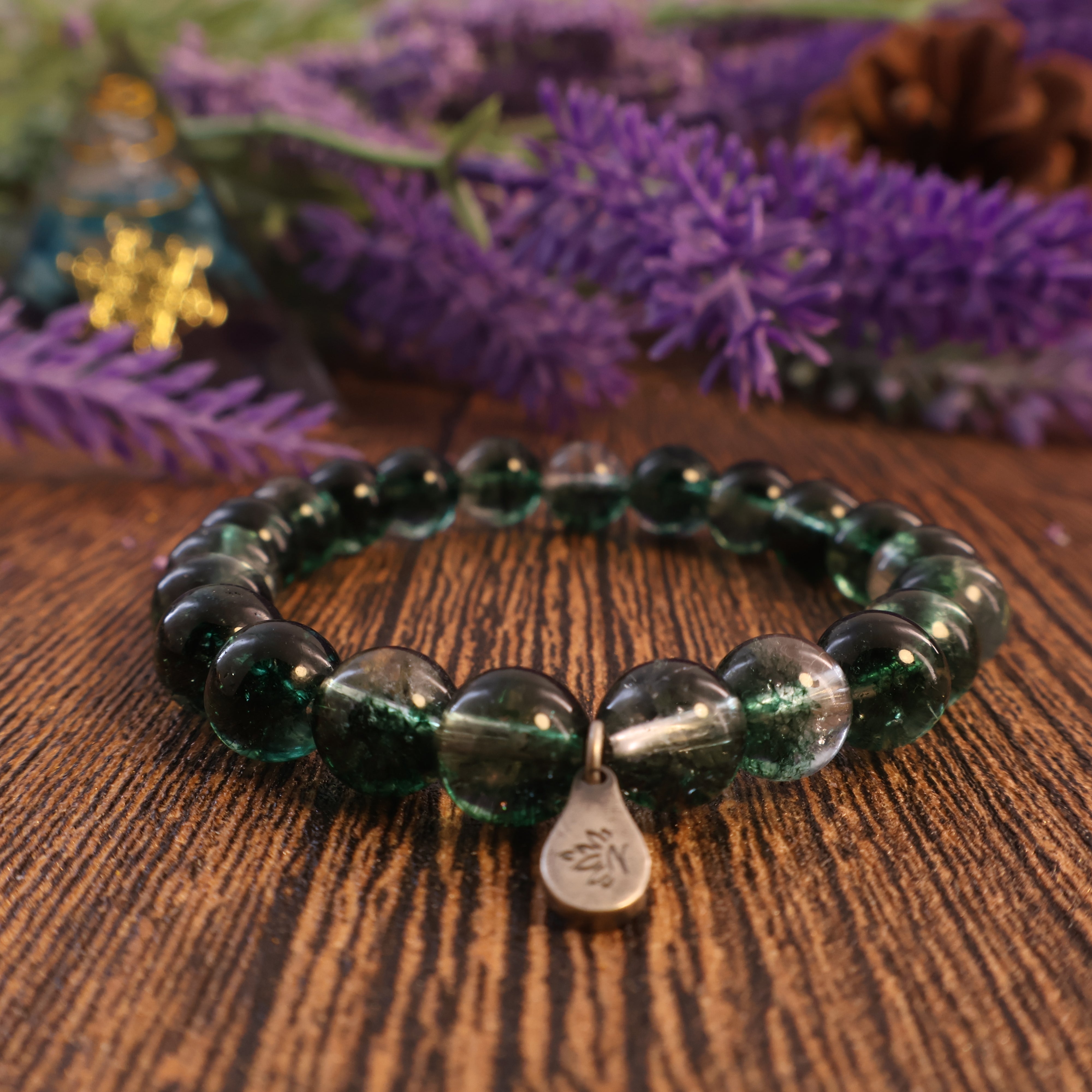 LIBRA - NATURAL GREEN GHOST BRACELET-4