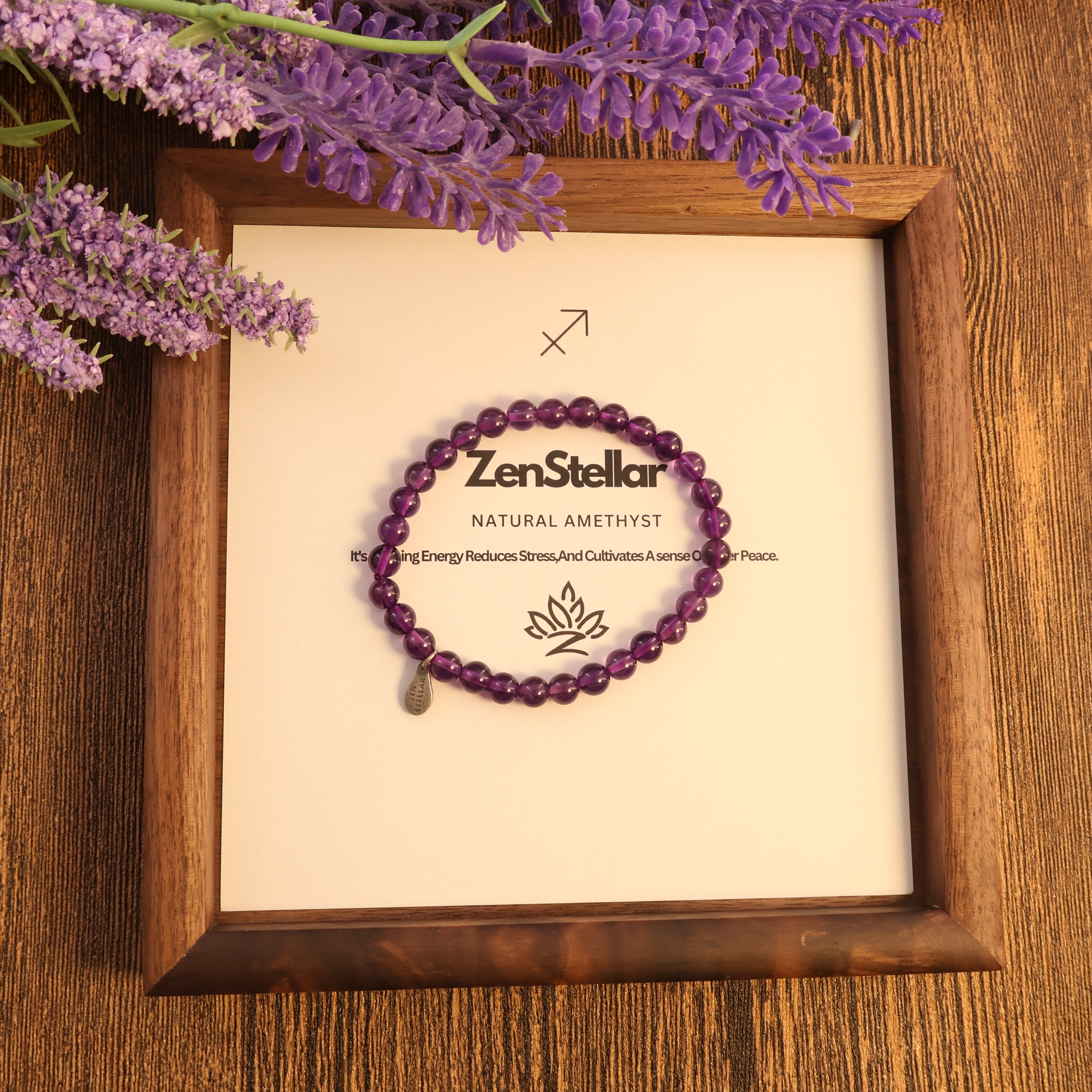 SAGITTARIUS - NATURAL AMETHYST BRACELET-5