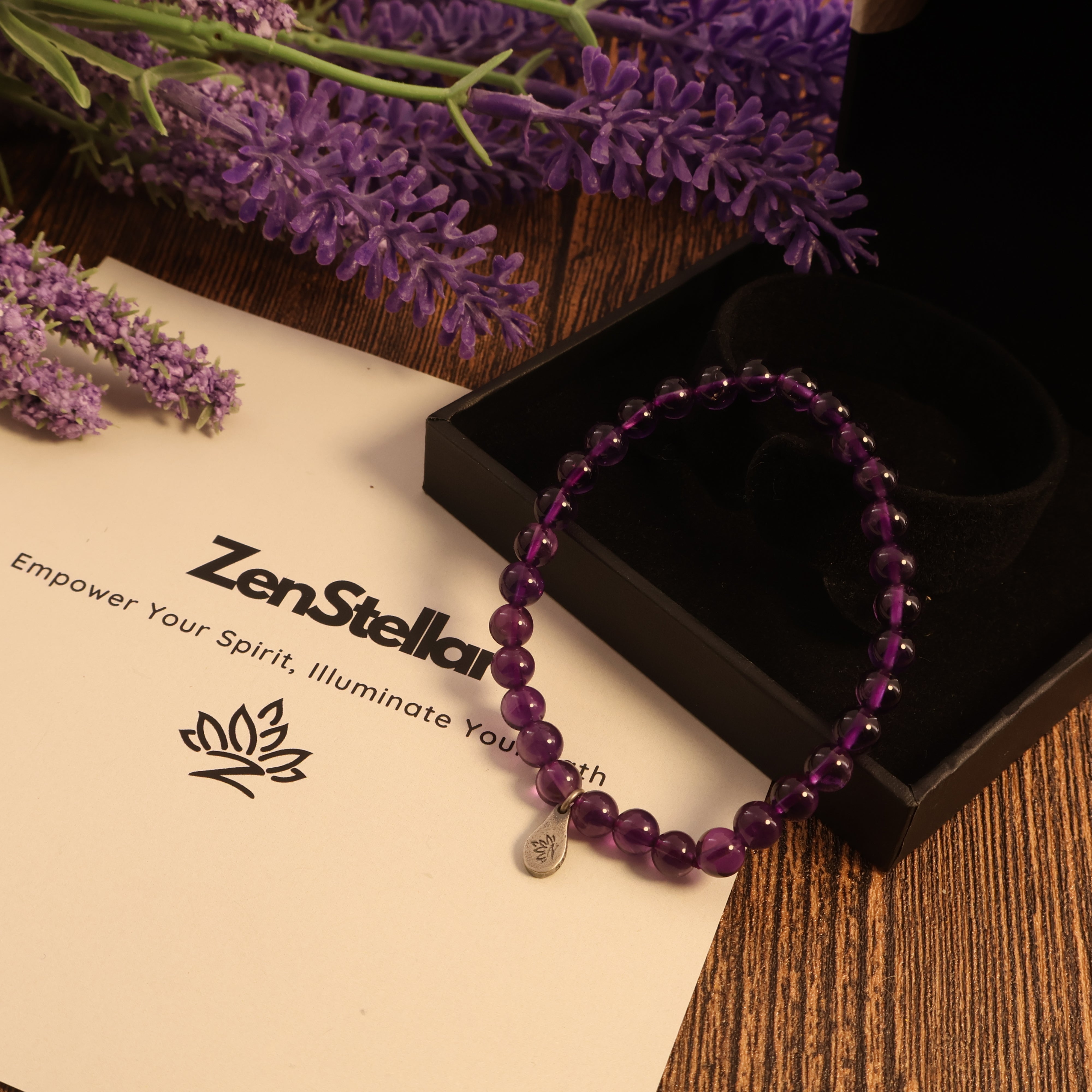 SAGITTARIUS - NATURAL AMETHYST BRACELET-6