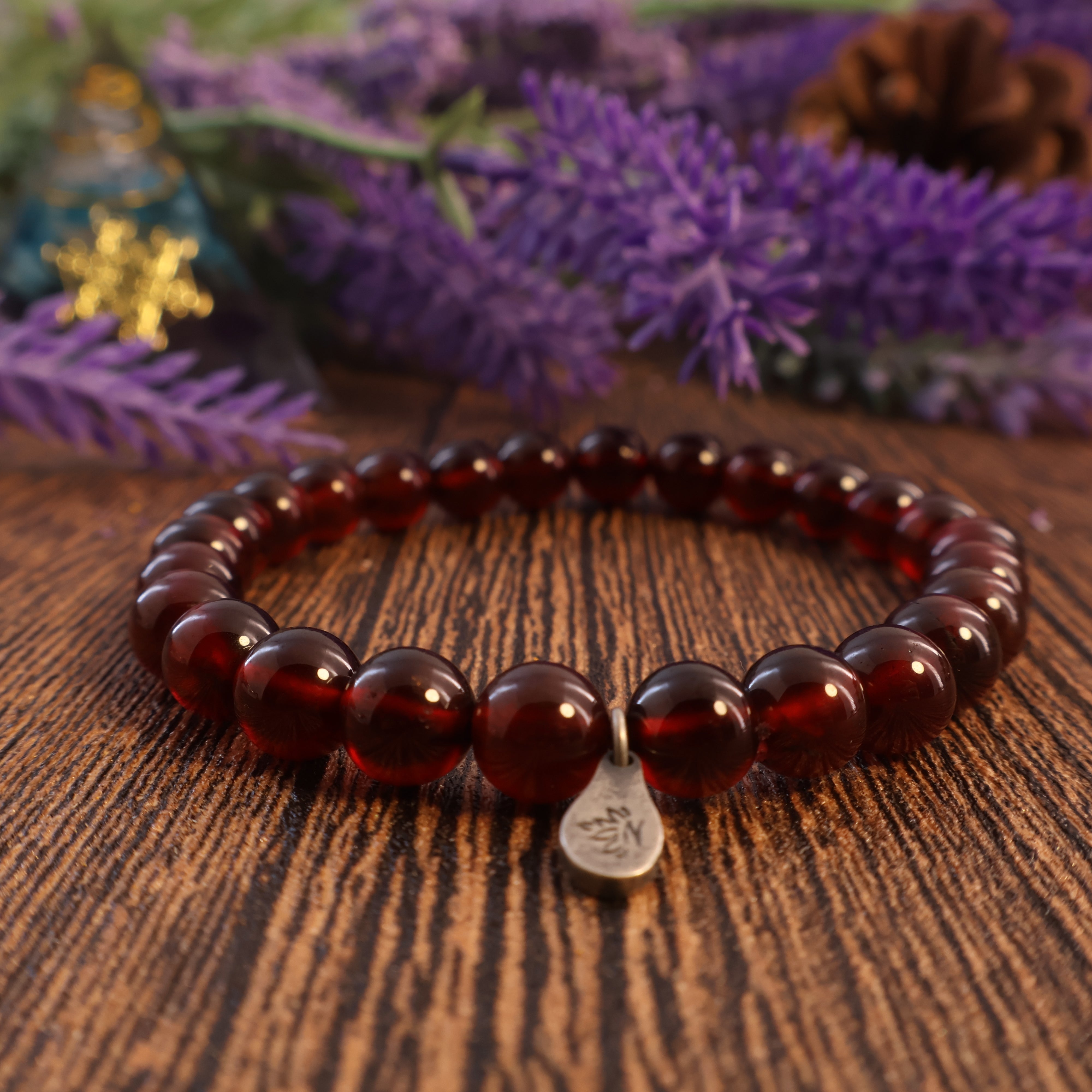 SCORPIO - ORANGE RED GARNET BRACELET-4