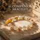 Solar Bloom Vitality Crystal Bracelet crafted with Golden Rutilated Quartz, Gold Rutilated Quartz, and signature AI companion bead