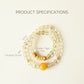 Solar Gold Healing Energy Crystal Jewelry AI Companion Bracelet-7