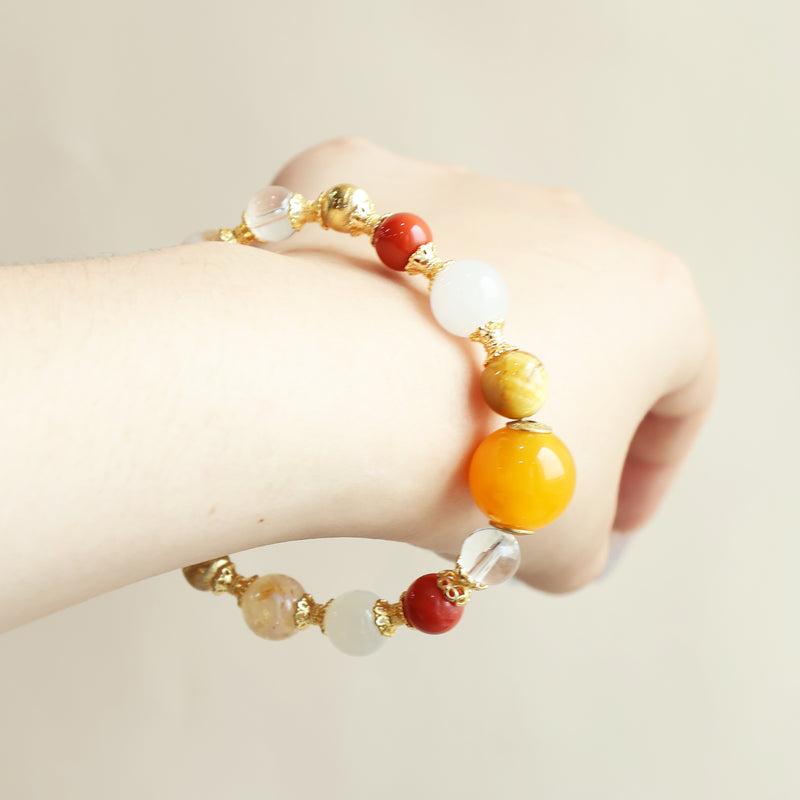 Sun–Golden Radiance AI Companion Bracelet-4