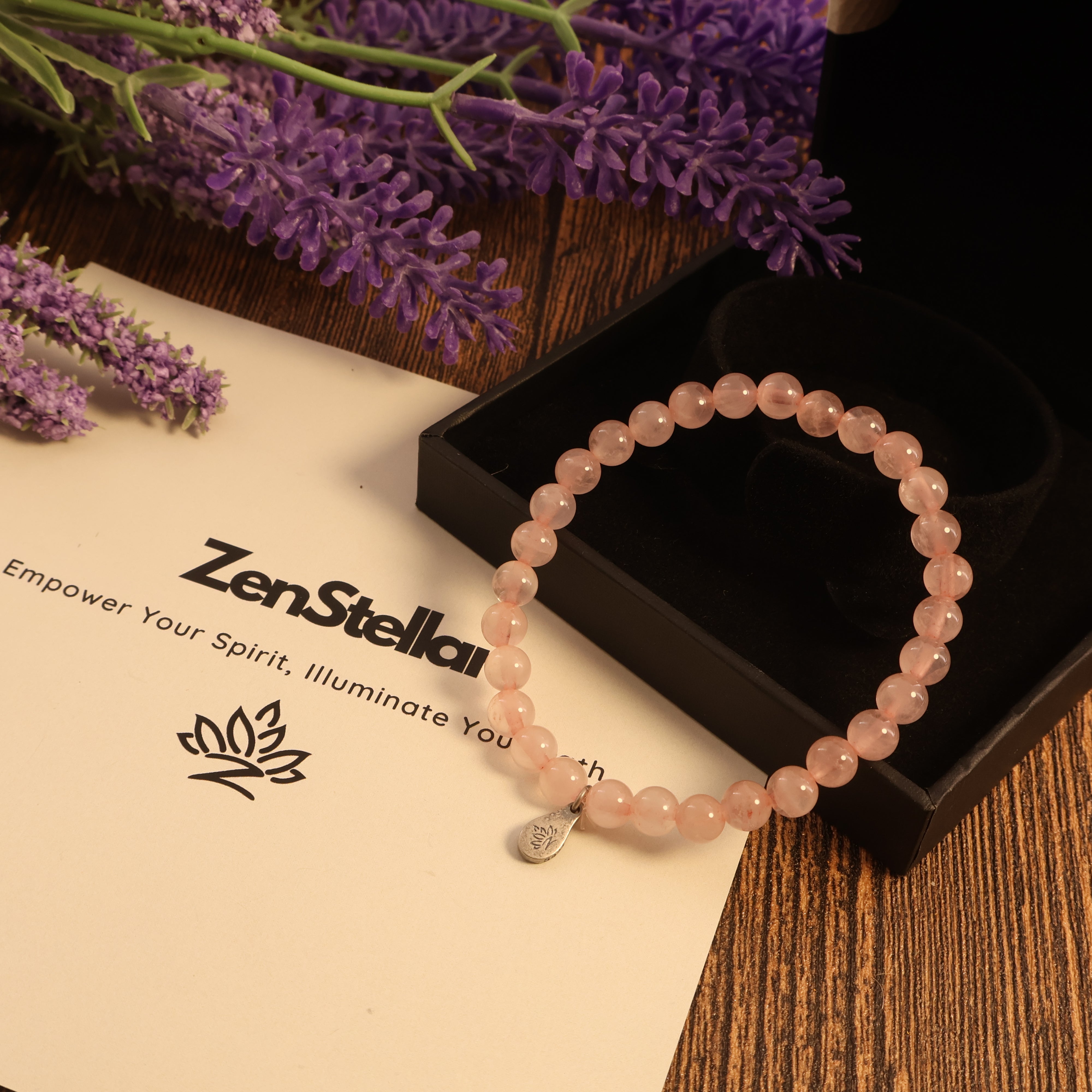 TAURUS - CONFIDENCE ROSE QUARTZ BRACELET-6