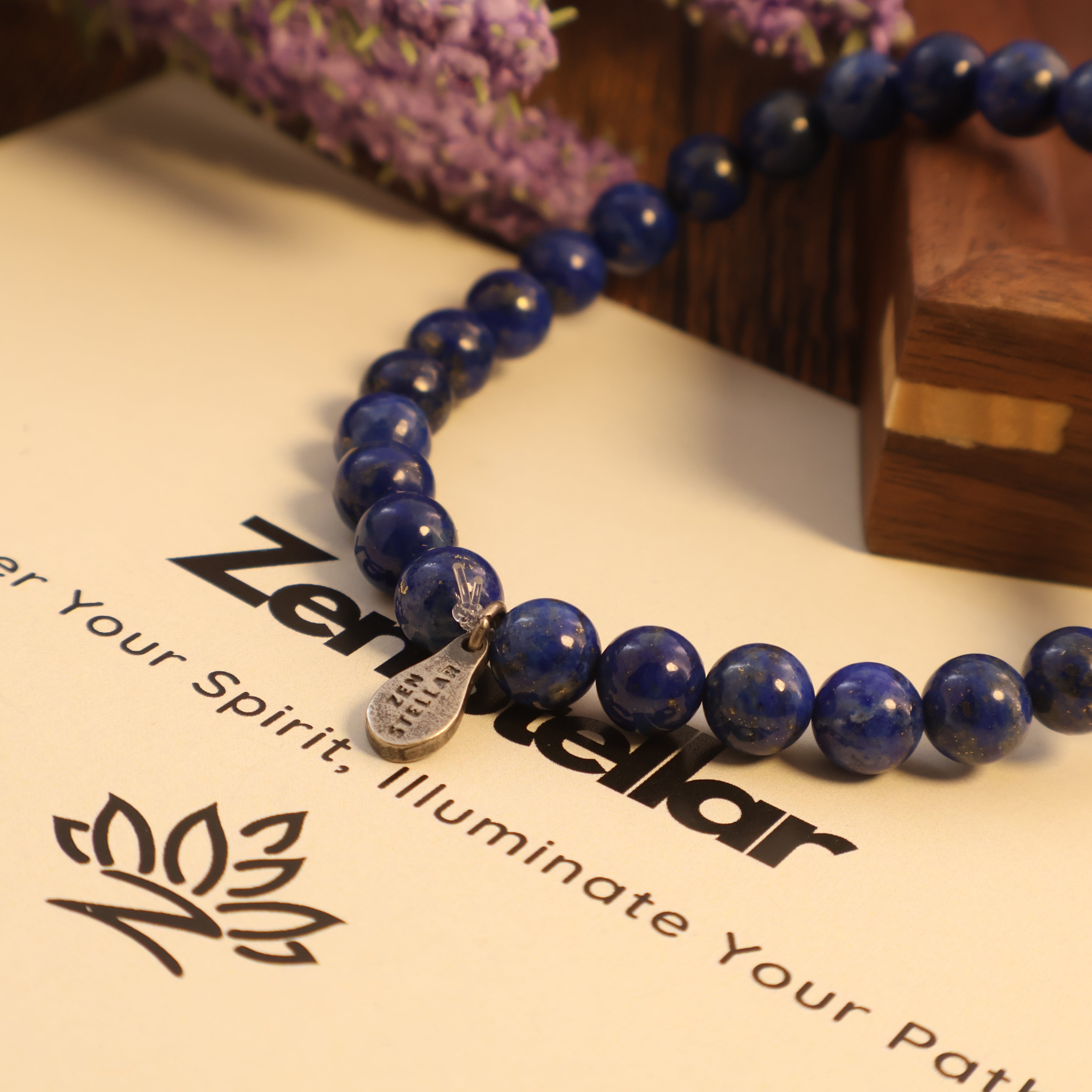 TAURUS - NATURAL LAPIS LAZULI BRACELET-3