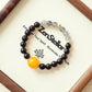 Zenstellar Vespera Noctera bracelet placed in warm twilight lighting representing AI companion emotional jewelry experience.